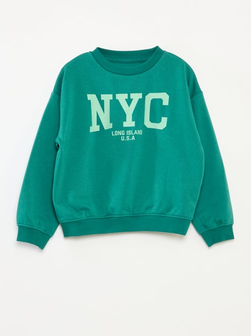 Sudadera ancha con estampado - Kiabi