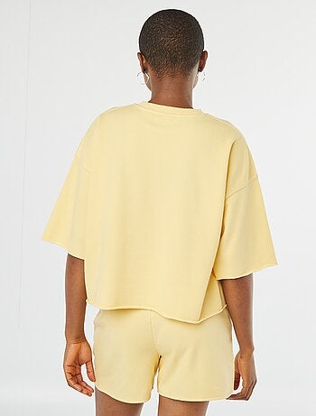 Sudadera ancha de manga corta
