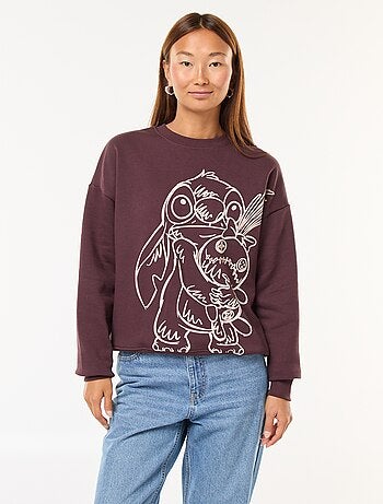 Sudadera ancha estampada 'Stitch'
