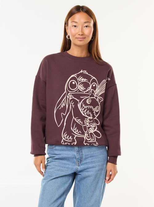 Sudadera ancha estampada 'Stitch' - Kiabi