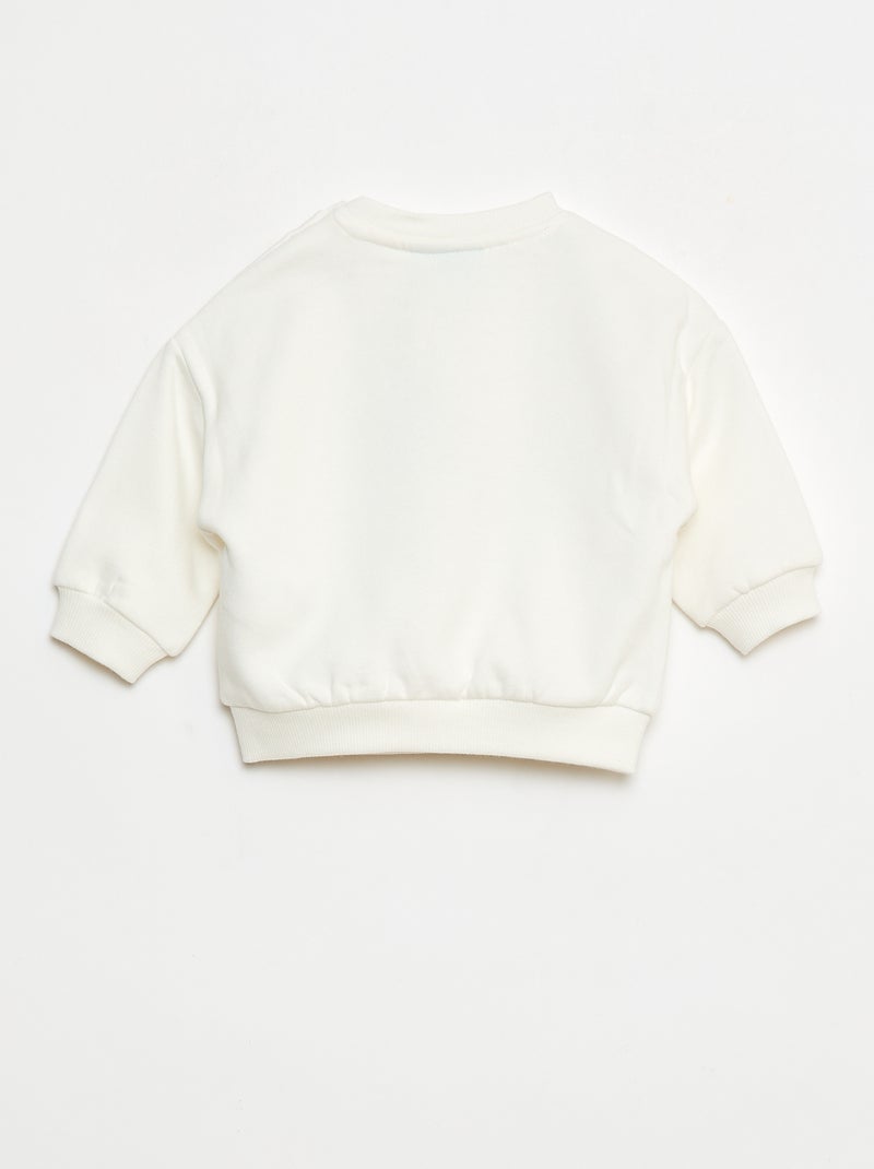 Sudadera animada fantasía 'Disney' 'Angel' en algodón Blanco - Kiabi