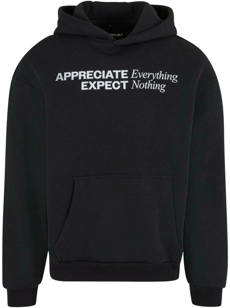 Sudadera appreciate & respect diseño suave para hombre - mister tee Negro - Kiabi