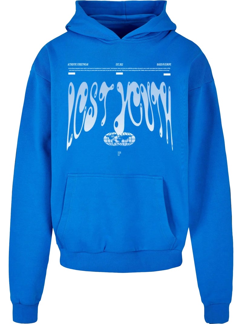 Sudadera authentic para hombre - lost youth Azul cobalto - Kiabi