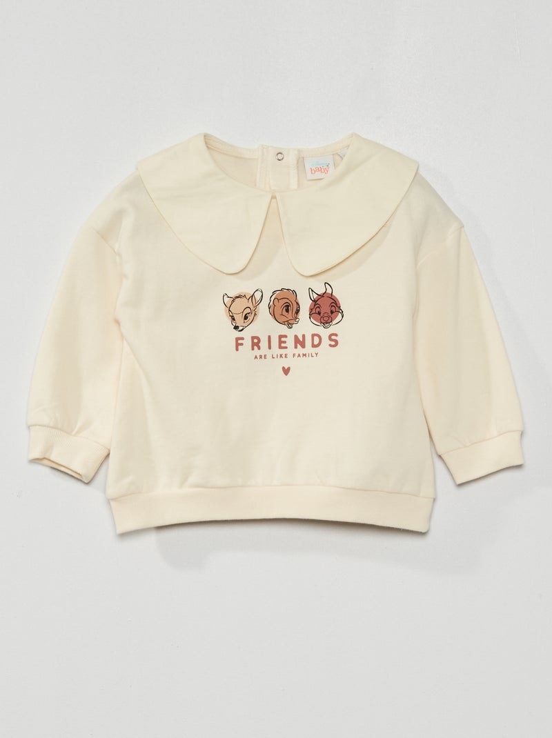 Sudadera 'Bambi' 'Disney' BLANCO - Kiabi