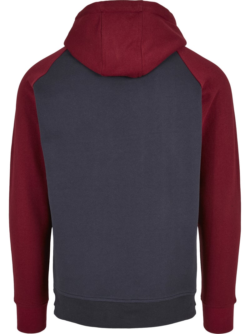 Sudadera basic raglan para hombre - build your brand Azul marino - Kiabi