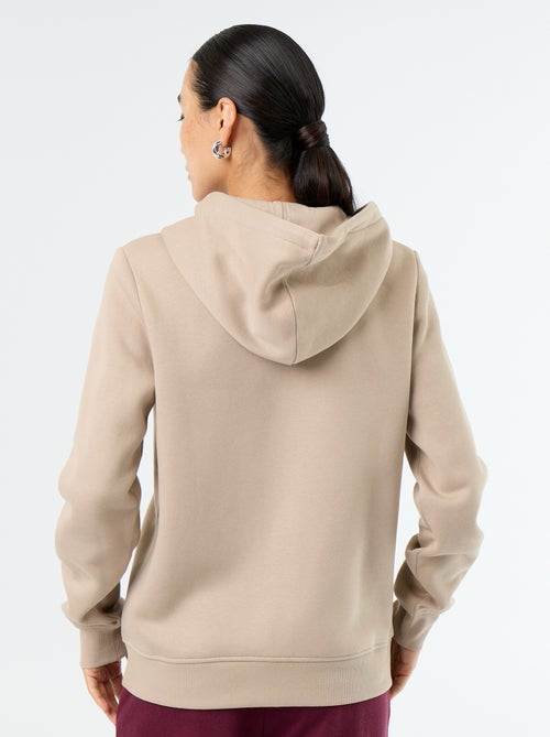 Sudadera básica con cremallera y capucha - Kiabi