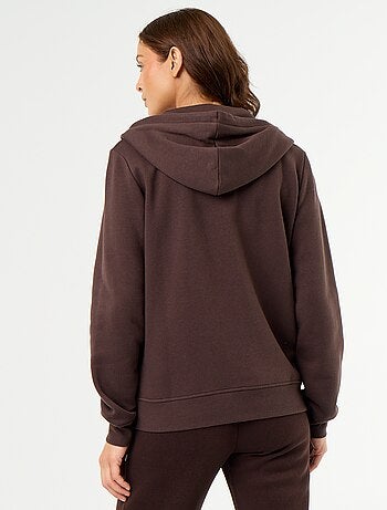 Sudadera con cremallera y capucha básica