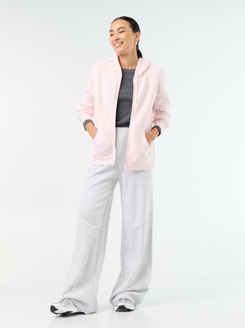 Sudadera básica con cremallera y capucha - Kiabi Sudadera básica con cremallera y capucha - Kiabi