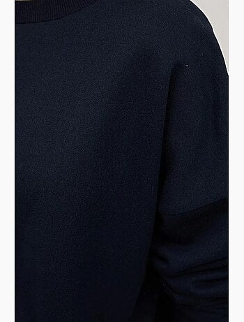Sudadera básica de cuello redondo de gran tamaño hiccup
