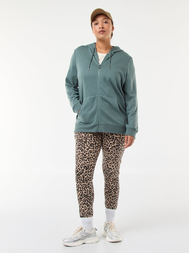 Sudadera básica de felpa Azul - Kiabi