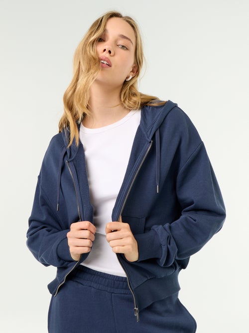 Sudadera básica de felpa ligera - Kiabi