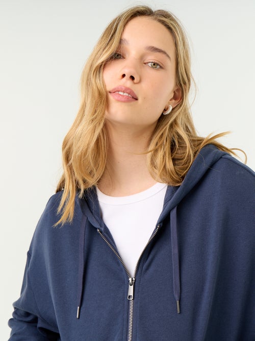 Sudadera básica de felpa ligera - Kiabi