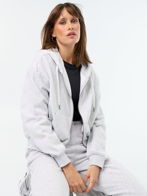 Sudadera básica de felpa ligera - Kiabi Sudadera básica de felpa ligera - Kiabi