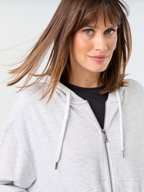 Sudadera básica de felpa ligera - Kiabi Sudadera básica de felpa ligera - Kiabi