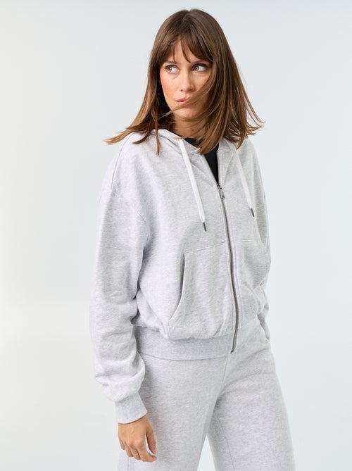 Sudadera básica de felpa ligera - Kiabi Sudadera básica de felpa ligera - Kiabi