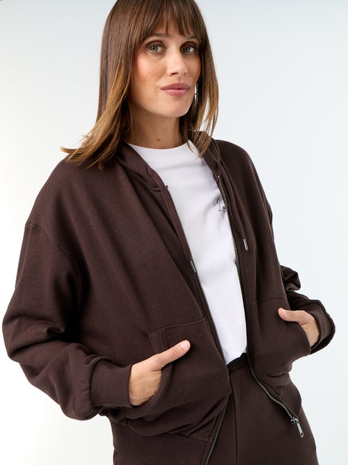 Sudadera básica de felpa ligera - Kiabi Sudadera básica de felpa ligera - Kiabi