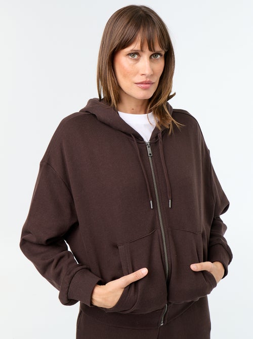 Sudadera básica de felpa ligera - Kiabi Sudadera básica de felpa ligera - Kiabi