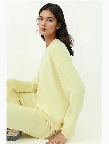 Sudadera básica de tacto suave hiccup