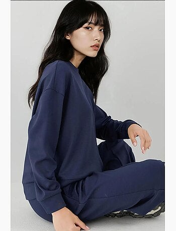 Sudadera básica de tacto suave hiccup
