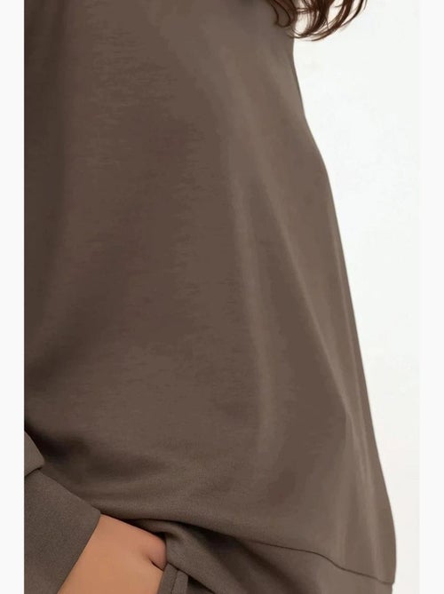 Sudadera básica de tacto suave hiccup - Kiabi Sudadera básica de tacto suave hiccup - Kiabi