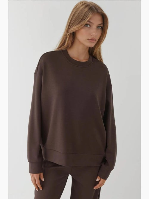 Sudadera básica de tacto suave hiccup - Kiabi Sudadera básica de tacto suave hiccup - Kiabi