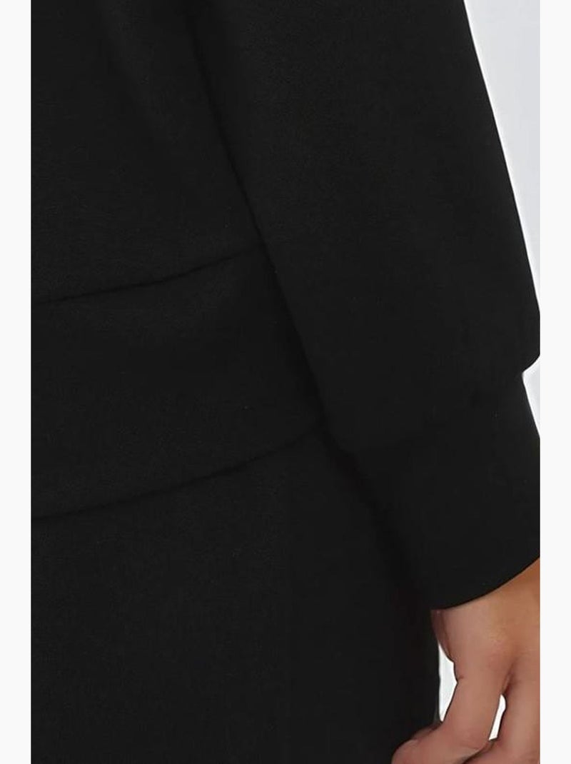 Sudadera básica de tacto suave hiccup Negro - Kiabi
