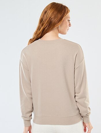Sudadera básica en felpa francesa