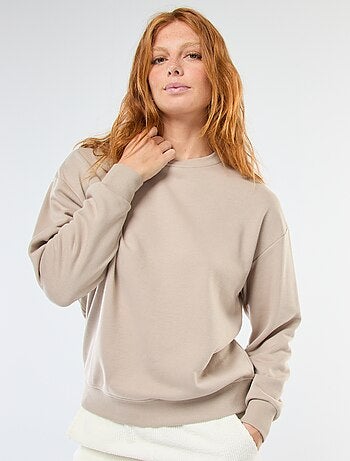 Sudadera básica en felpa francesa