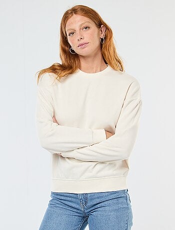 Sudadera básica en felpa francesa