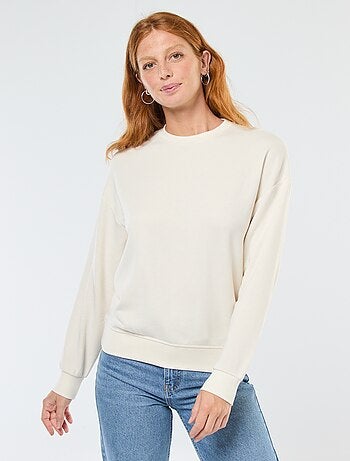 Sudadera básica en felpa francesa