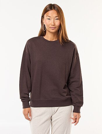Sudadera básica en felpa francesa