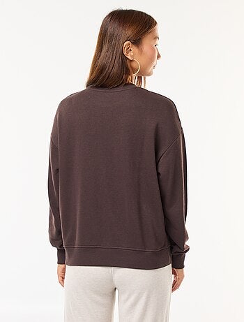 Sudadera básica en felpa francesa