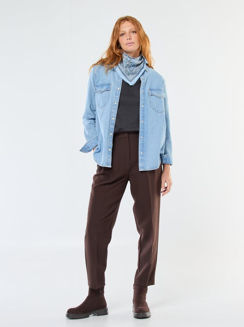 Sudadera básica en felpa francesa - Kiabi