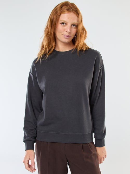 Sudadera básica en felpa francesa - Kiabi