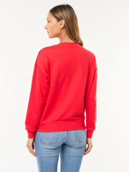 Sudadera básica en felpa francesa - Kiabi