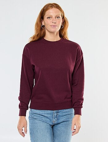 Sudadera básica en felpa francesa