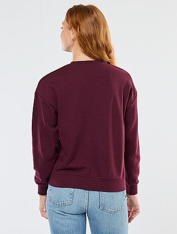 Sudadera básica en felpa francesa