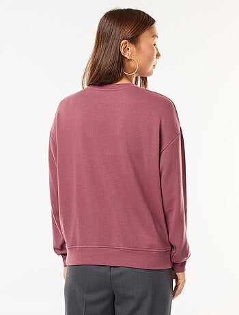 Sudadera básica en felpa francesa