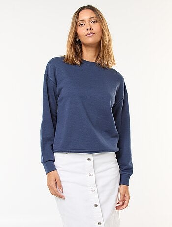Sudadera básica en felpa francesa