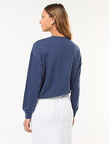 Sudadera básica en felpa francesa