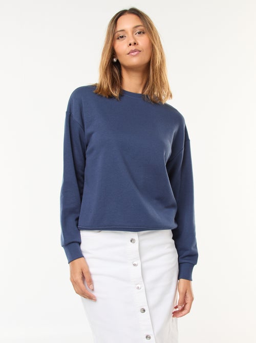 Sudadera básica en french terry - Kiabi