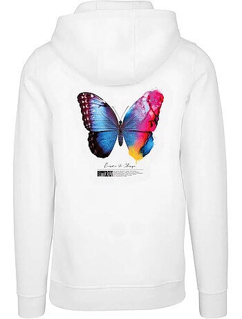 Sudadera become the change 2.0 diseño mariposa para hombre - mister tee