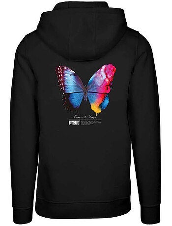 Sudadera become the change 2.0 diseño mariposa para hombre - mister tee