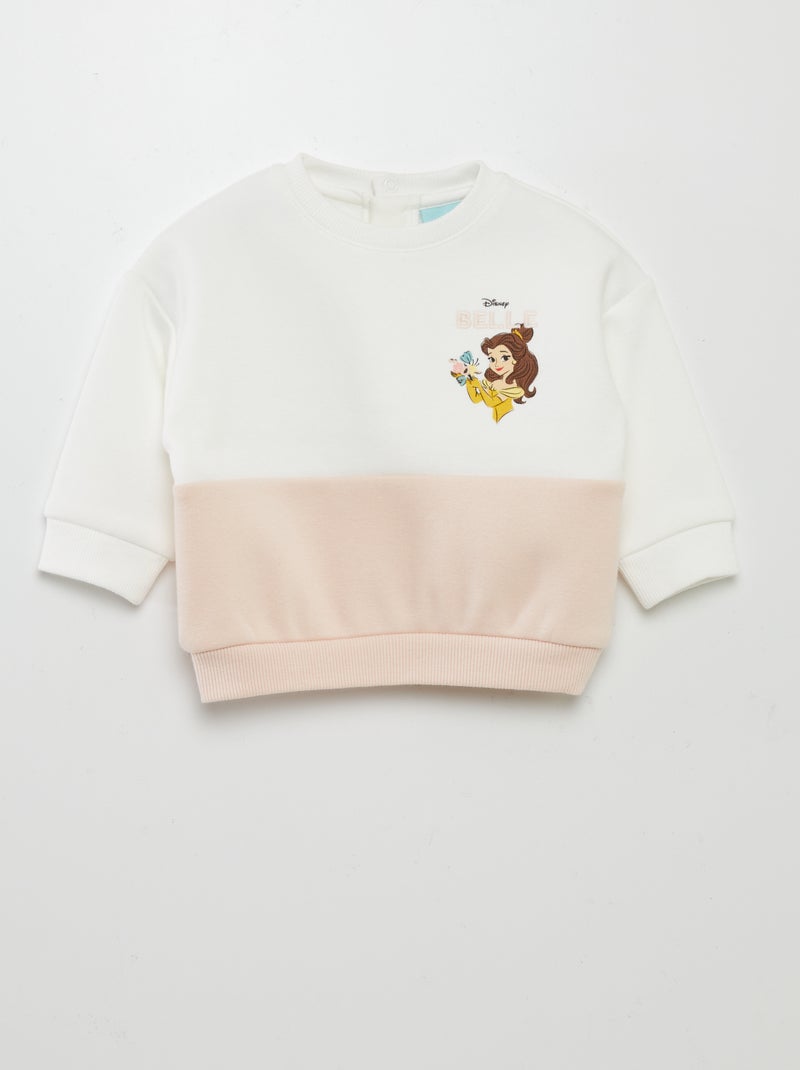 Sudadera bicolor 'Bella' BLANCO - Kiabi