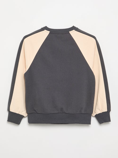 Sudadera bicolor con estampado - Kiabi Sudadera bicolor con estampado - Kiabi