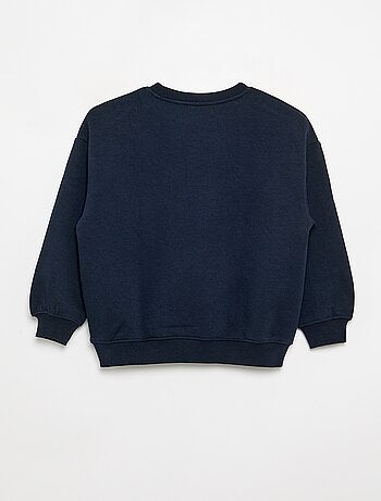 Sudadera bicolor de manga larga