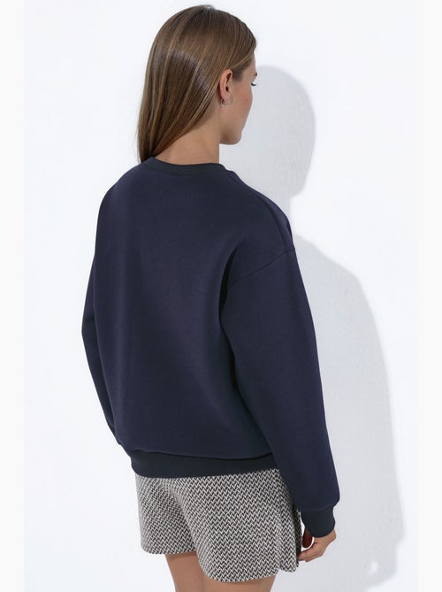 Sudadera bordada con cuello redondo hiccup - Kiabi