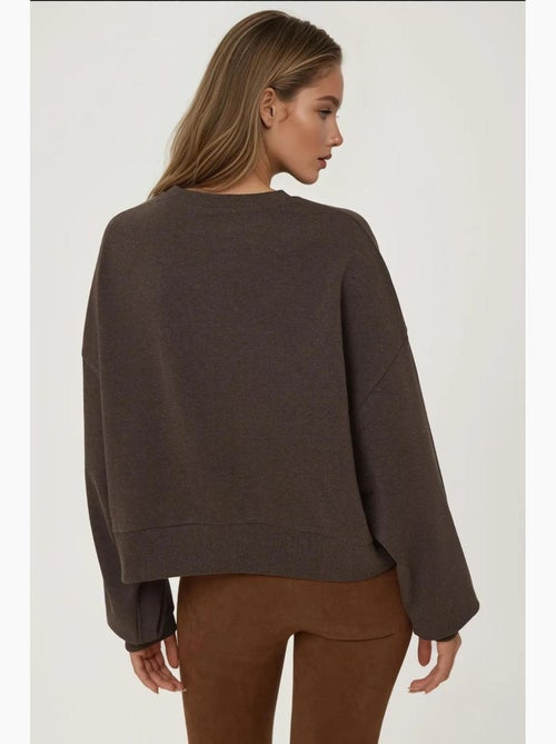 Sudadera bordada con cuello redondo hiccup - Kiabi Sudadera bordada con cuello redondo hiccup - Kiabi