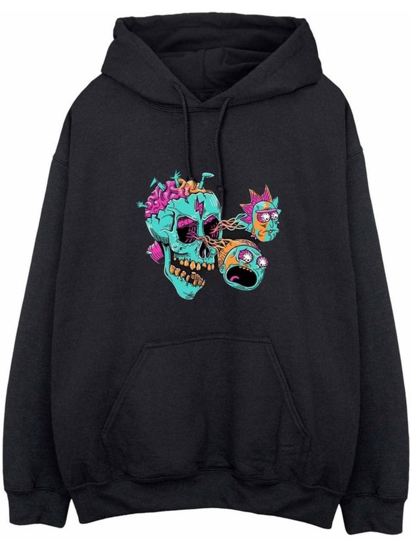 Sudadera calavera con globos oculares para adultos unisex - rick and morty Negro - Kiabi