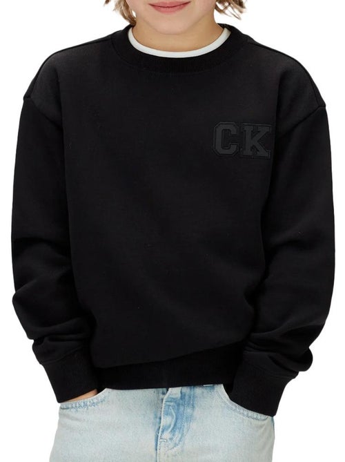 Sudadera calvin klein jeans para niño con cuello redondo relajado - Kiabi